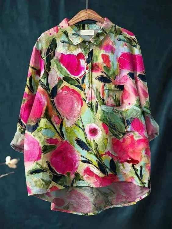 Willow | Vintage Lovely Floral Art Print Shirt