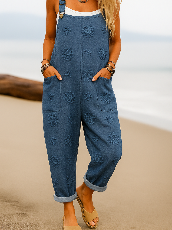 Lara | Floral Jumpsuit with Pockets