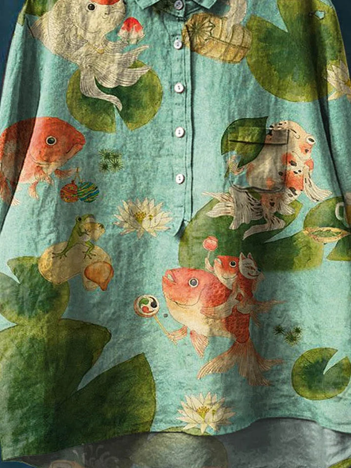 Sophia | Fish Print Tee