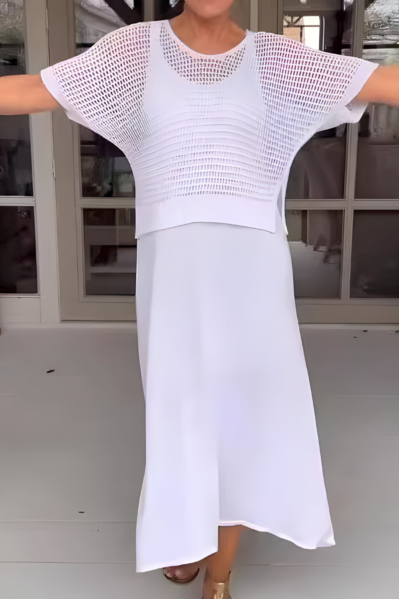Jasmine | Midi Dress with Knit Top Set