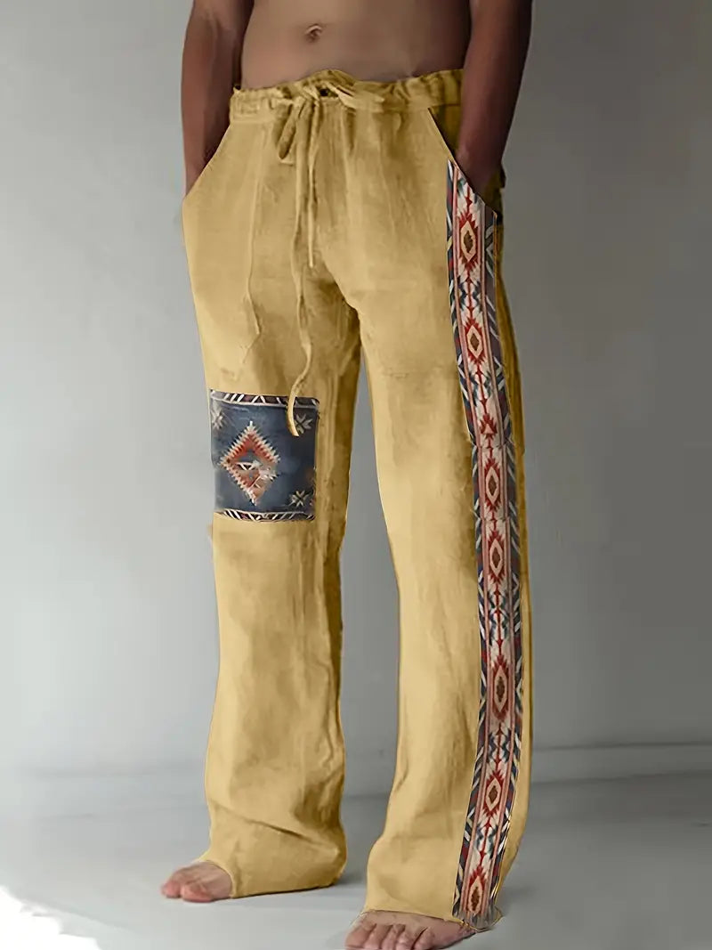 Paul | Boho Trousers with Drawstring Waist