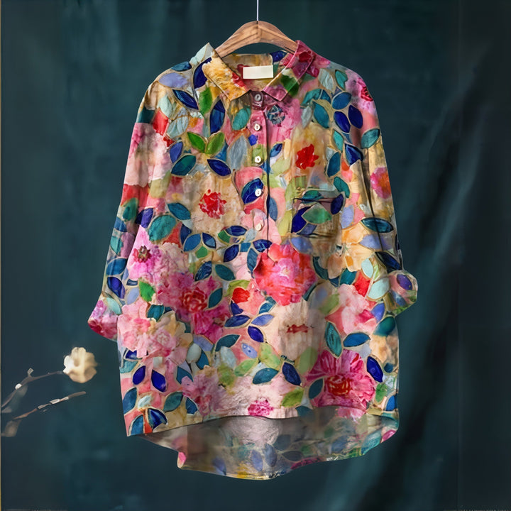 Amelia | Blouse with Romantic Floral Print