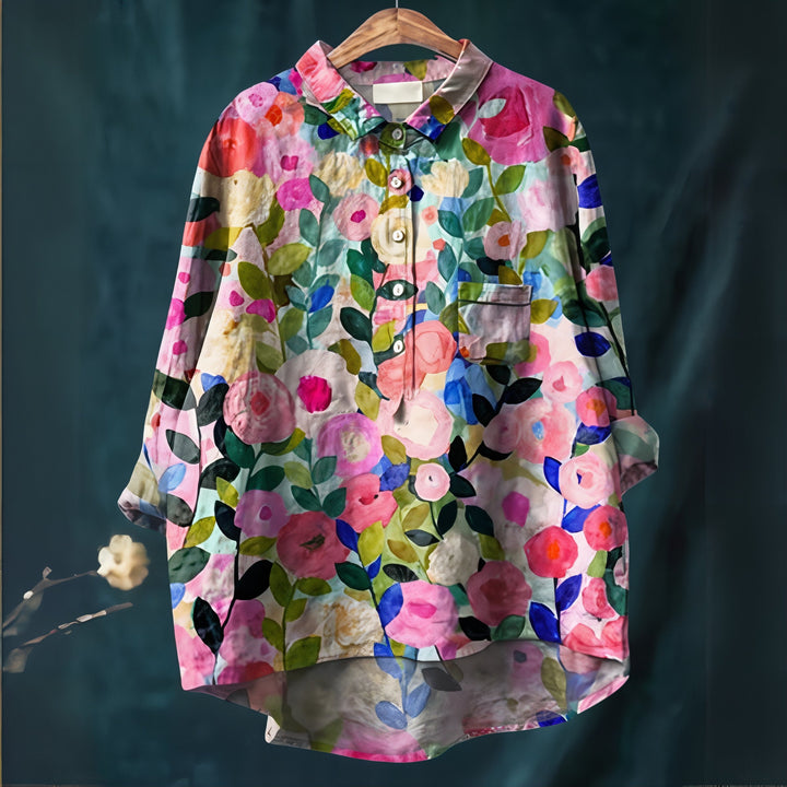 Amelia | Blouse with Romantic Floral Print