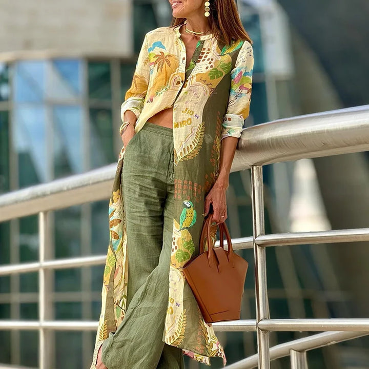 Maya | Summer Linen Shirt Dress