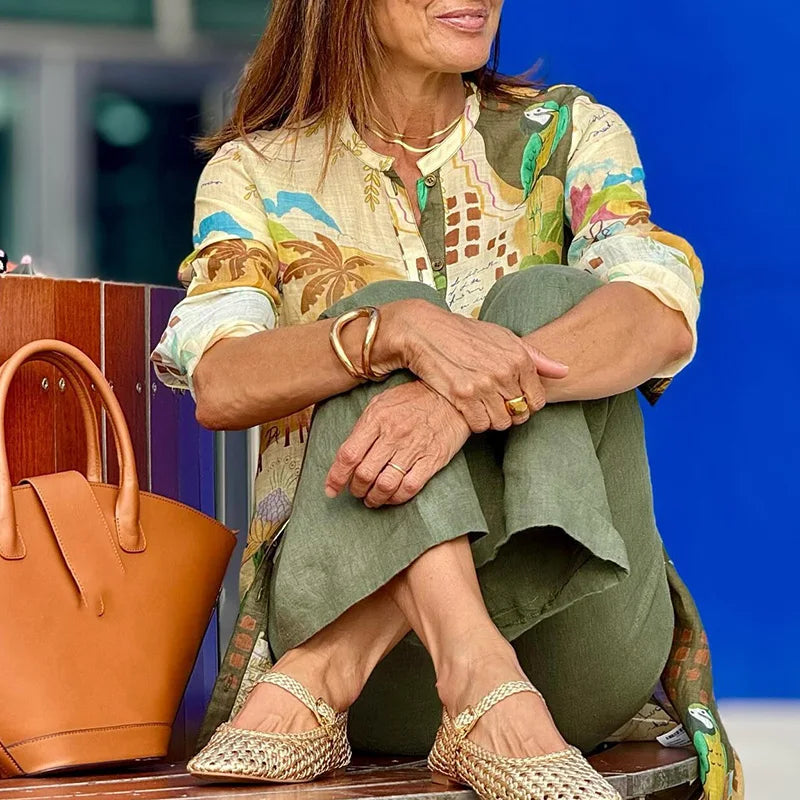 Maya | Summer Linen Shirt Dress