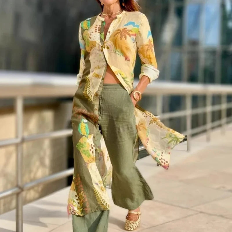 Maya | Summer Linen Shirt Dress