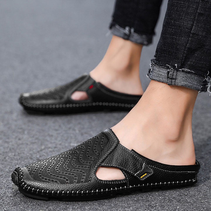 Daniel | Slip-on Leather Sandals