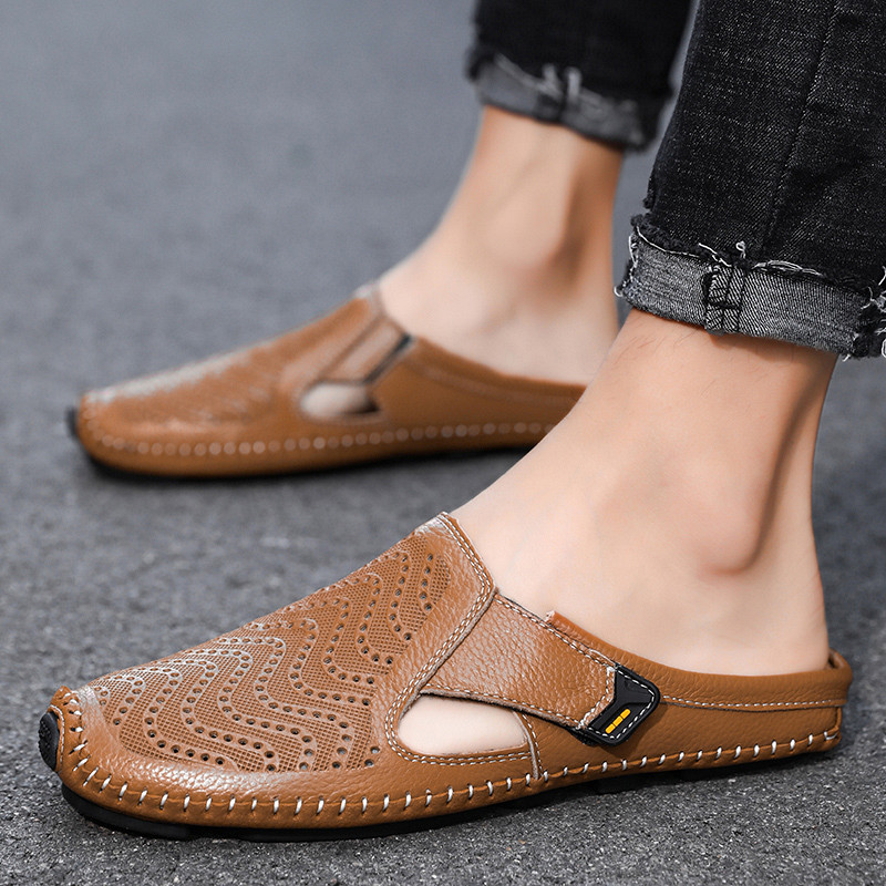 Daniel | Slip-on Leather Sandals