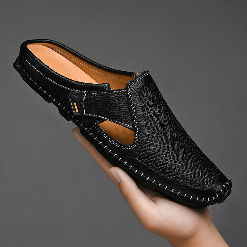 Daniel | Slip-on Leather Sandals