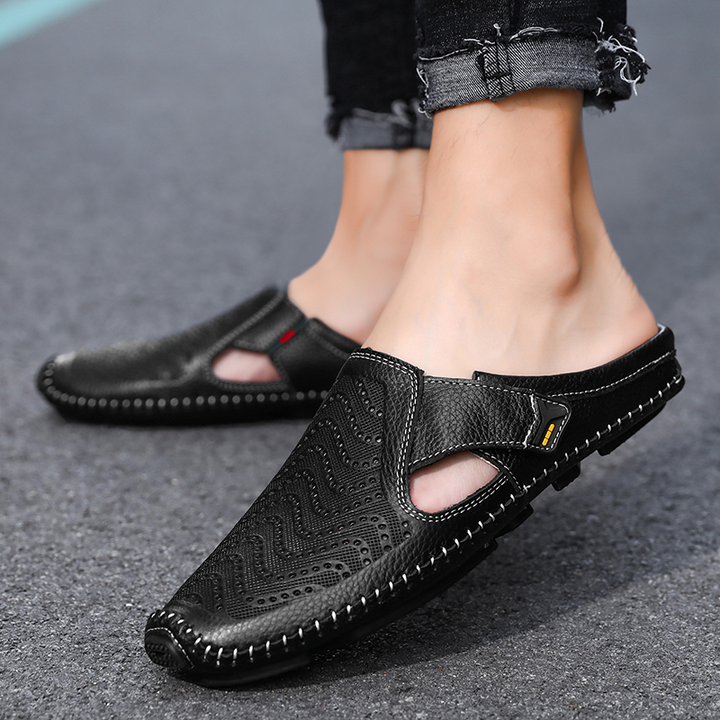 Daniel | Slip-on Leather Sandals