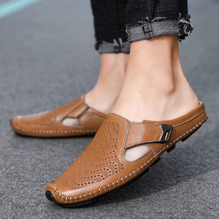 Daniel | Slip-on Leather Sandals