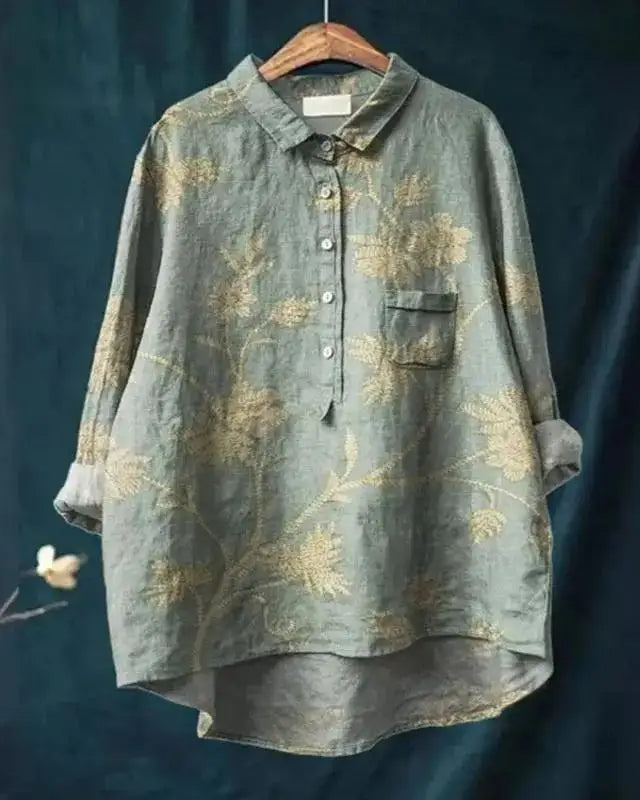 Charlotte | Vintage Retro Floral Art Print Shirt