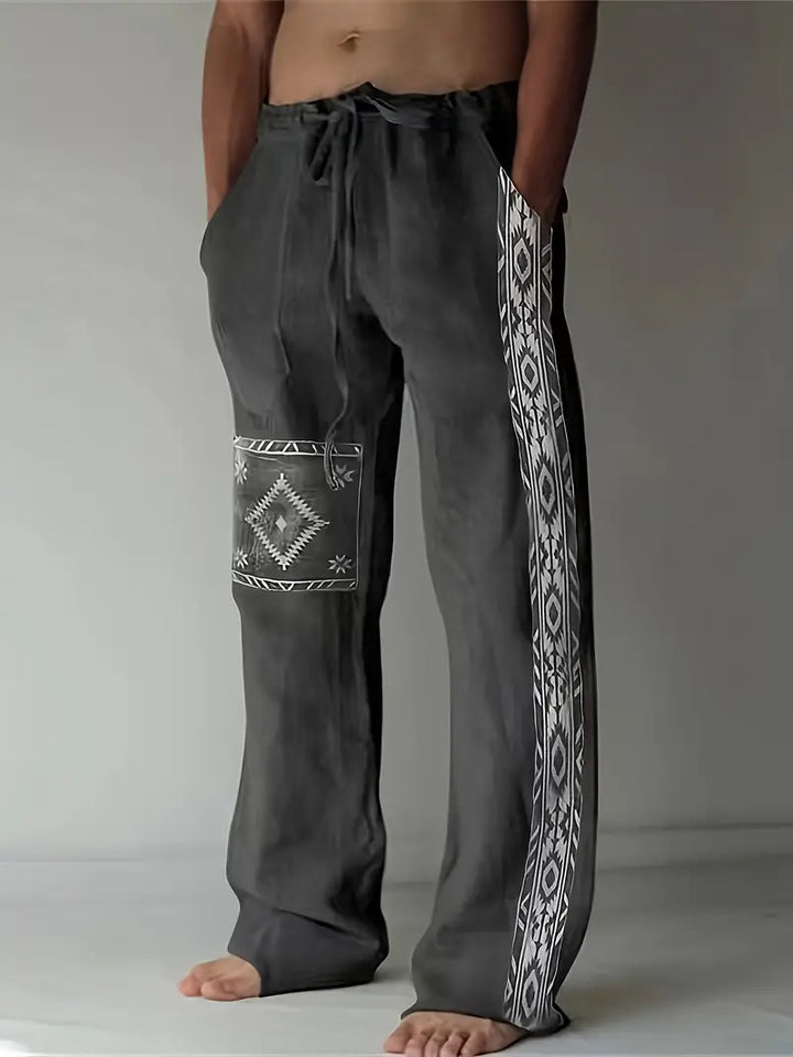 Paul | Boho Trousers with Drawstring Waist