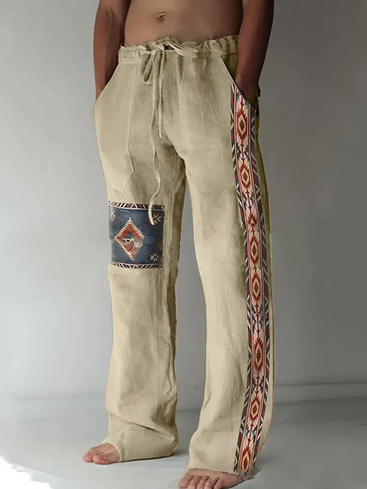 Paul | Boho Trousers with Drawstring Waist