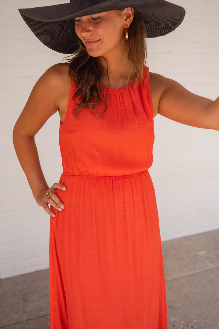 Phoebe | Casual Maxi Dress with Cut Out