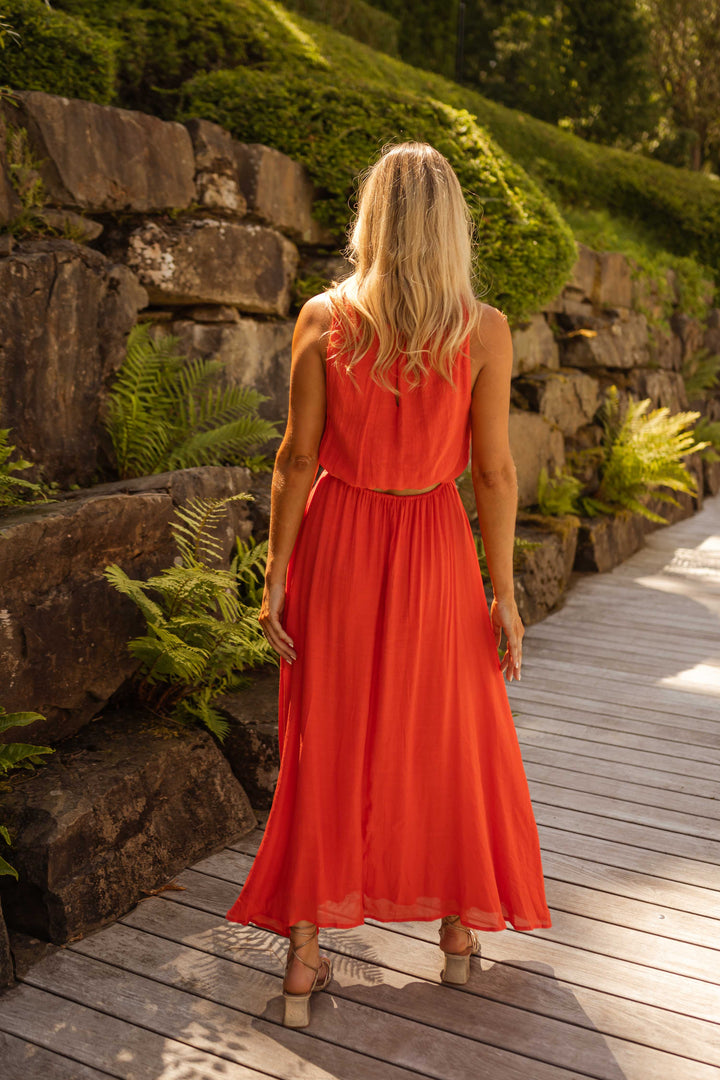 Phoebe | Casual Maxi Dress with Cut Out